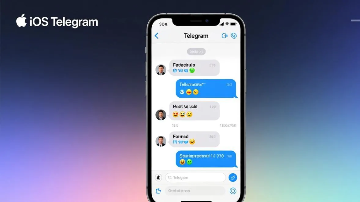iPhone Telegram聊天界面