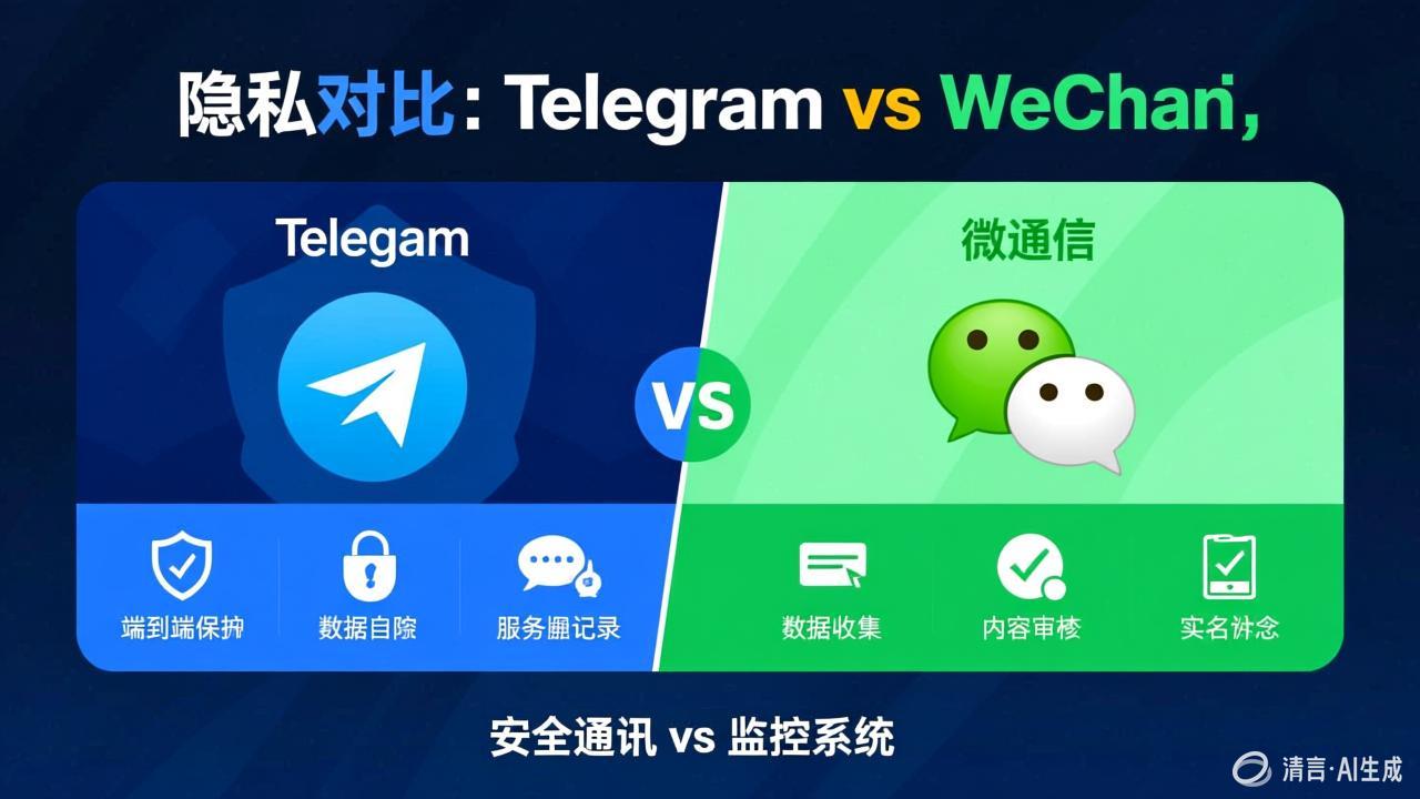 Telegram vs 微信：隐私与功能的终极对决