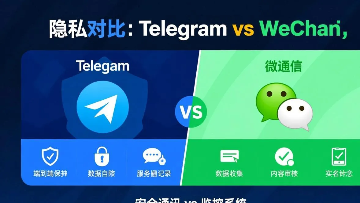 Telegram vs 微信：隐私与功能的终极对决